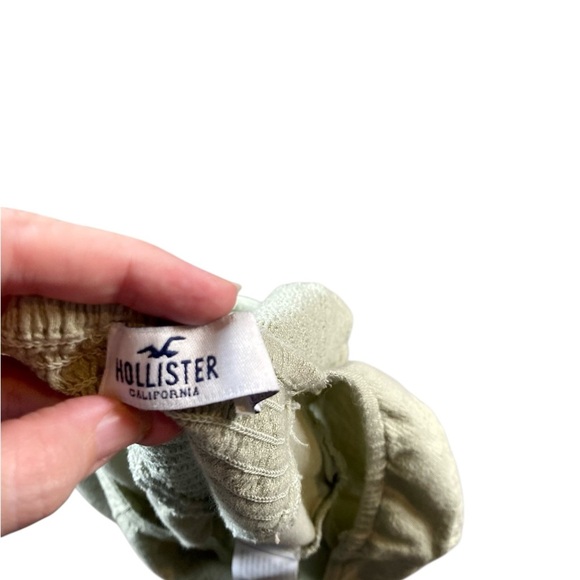 Hollister Square Neck Crop Top Light Green Size Small​ - Picture 7 of 8